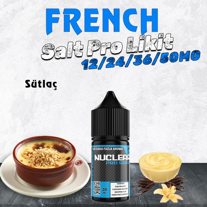 Nuclear Pro - French Pudding Salt Likit 30 ML
