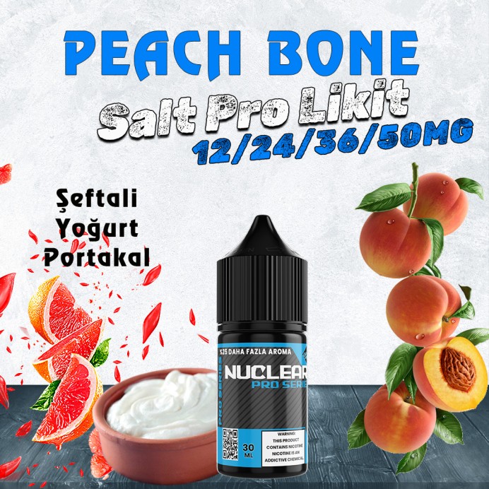 Nuclear Pro - Peach Bone Salt Likit 30 ML