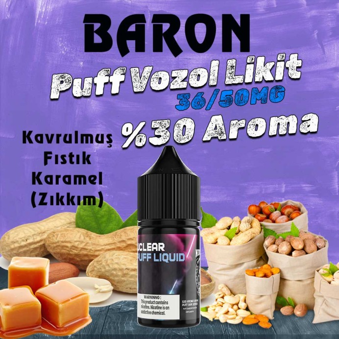 Nuclear - Baron ( Zıkkım ) Puff Elf Bar Vozol Likit 30 ML