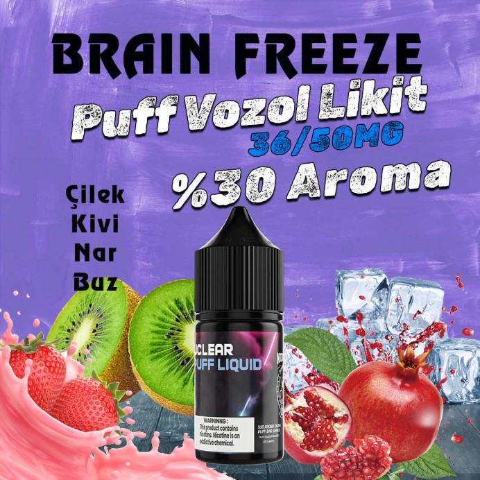 Nuclear - Brain Freeze Puff Elf Bar Vozol Likit 30 ML