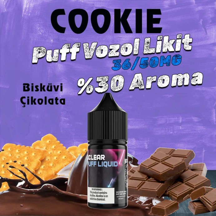 Nuclear - Cookie Puff Elf Bar Vozol Likit 30 ML