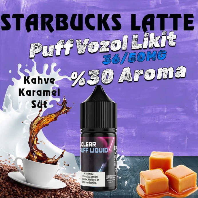 Nuclear - Starbucks Latte Elf Bar Vozol Likit 30 ML